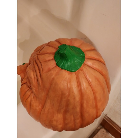 Vintage Scioto Ceramics Mad Face Pumpkin Jack O-Lantern‎ Witch Anthropomorphism - Picture 5 of 10